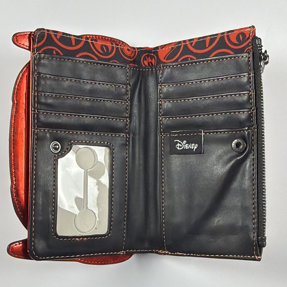 Disney Loungefly Big Hero Six Baymax Battle Mode Cosplay Wallet Red Iridescent - Picture 7 of 11